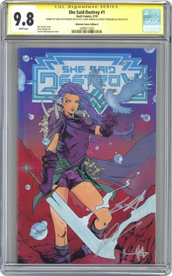 She Said Destroy 1UNKNOWN.B CGC 9.8 SS Hutchinson, Kangas, Lee 2019 2499211020