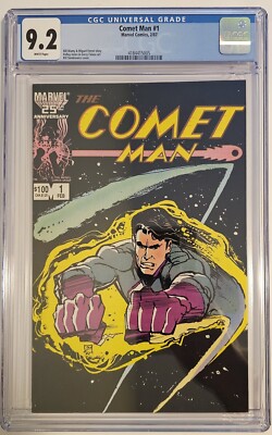The Comet Man #1 (Marvel 1987) CGC 9.2 White Pages Sienkiewicz Cover