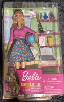 Barbie You Can Be Anything Teacher Set with Accessories 2018 New in box.