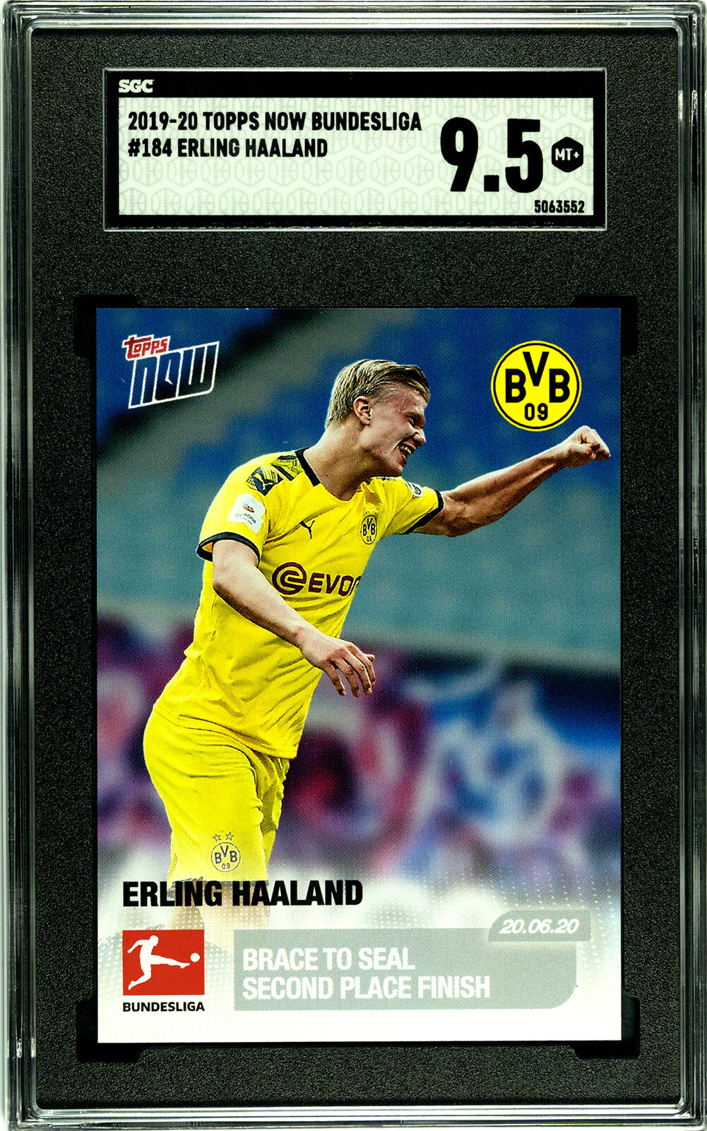 Topps Now Bundesliga 2019-2020 Soccer Card Erling Haaland