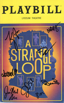 A STRANGE LOOP HAND SIGNED NYC PLAYBILL+COA    SIGNED BY CAST    AWESOME+RARE
