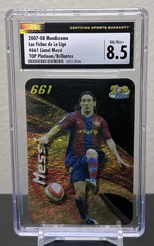 2007-08 Panini Mundicromo PLATINUM BRILLANTES Lionel Messi