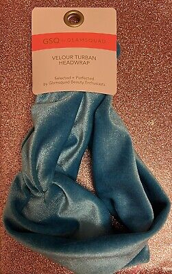 GSQ by GLAMSQUAD Velour Turban Knotted Headwrap  game changer  Headband NEW