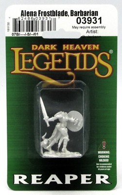 Reaper 03931 Alena Frostblade Barbarian (DHL) Female Warrior Fighter Miniature
