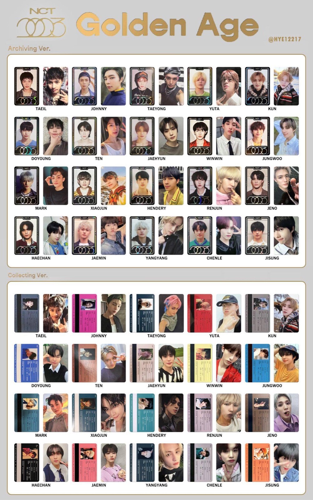NCT 2023 GOLDEN AGE PHOTOBOOK VER OFFICIAL PHOTOCARD | eBay NCT 2023 GOLDEN AGE PHOTOBOOK VER OFFICIAL PHOTOCARD | eBay