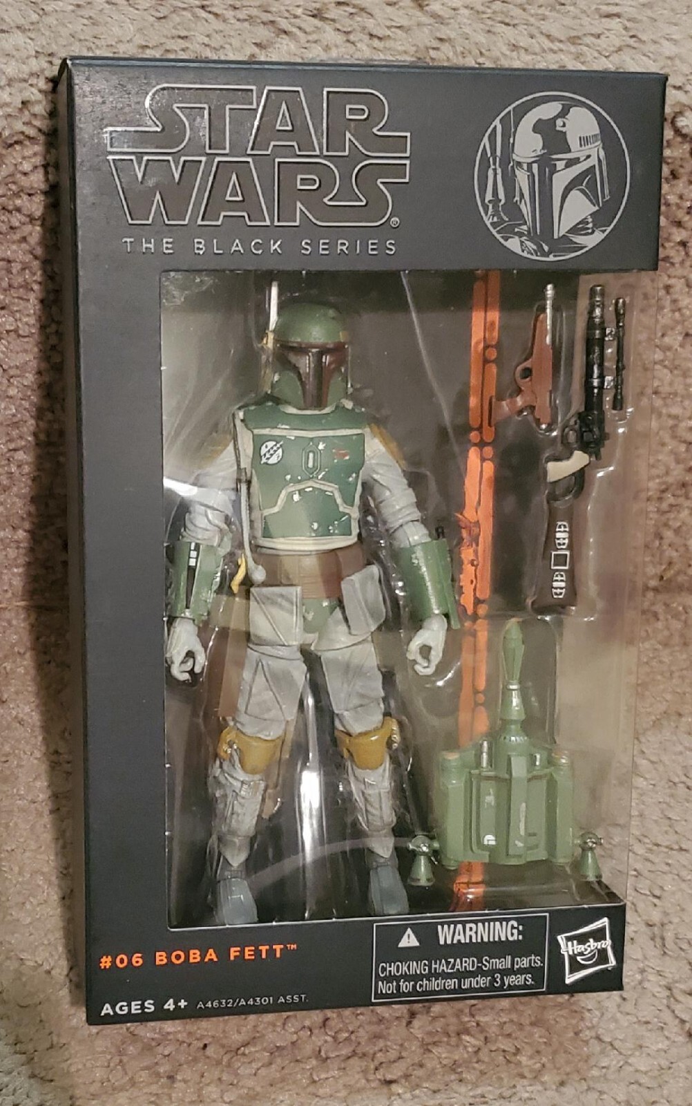 #新品 STAR WARS BOBA FETT 06 Amazon.com: Star Wars The Black Series #06 Boba Fett (ESB) 6