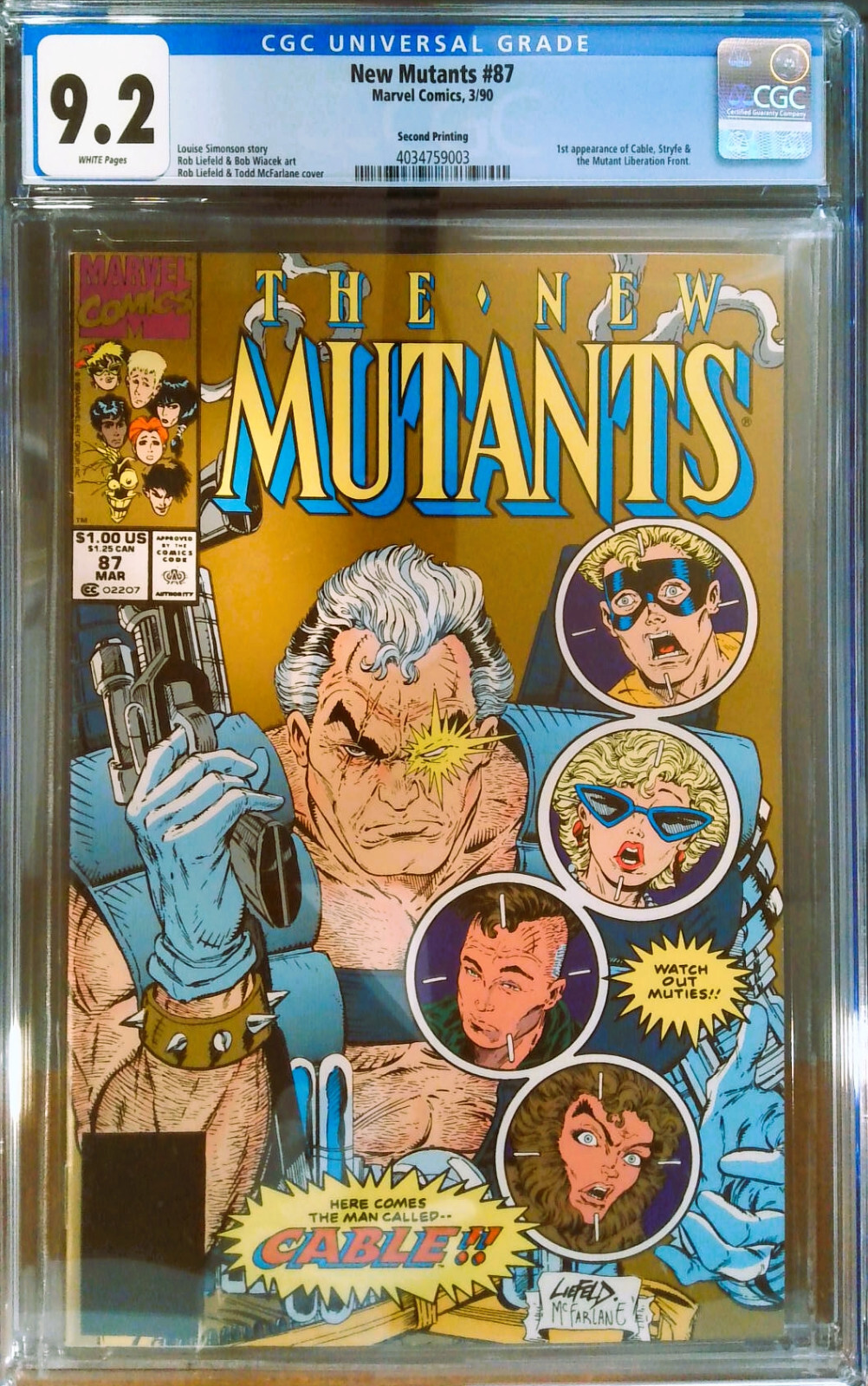 New Mutants #87 ケーブル初登場 アメコミ リーフ Amazon.com: New Mutants, The #87 VF ; Marvel comic book
