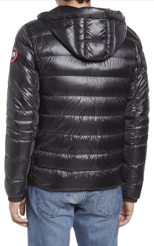 Pre-owned Canada Goose Crofton Water Resistant Packable Quilted Fill Down Jacket Size M In Black