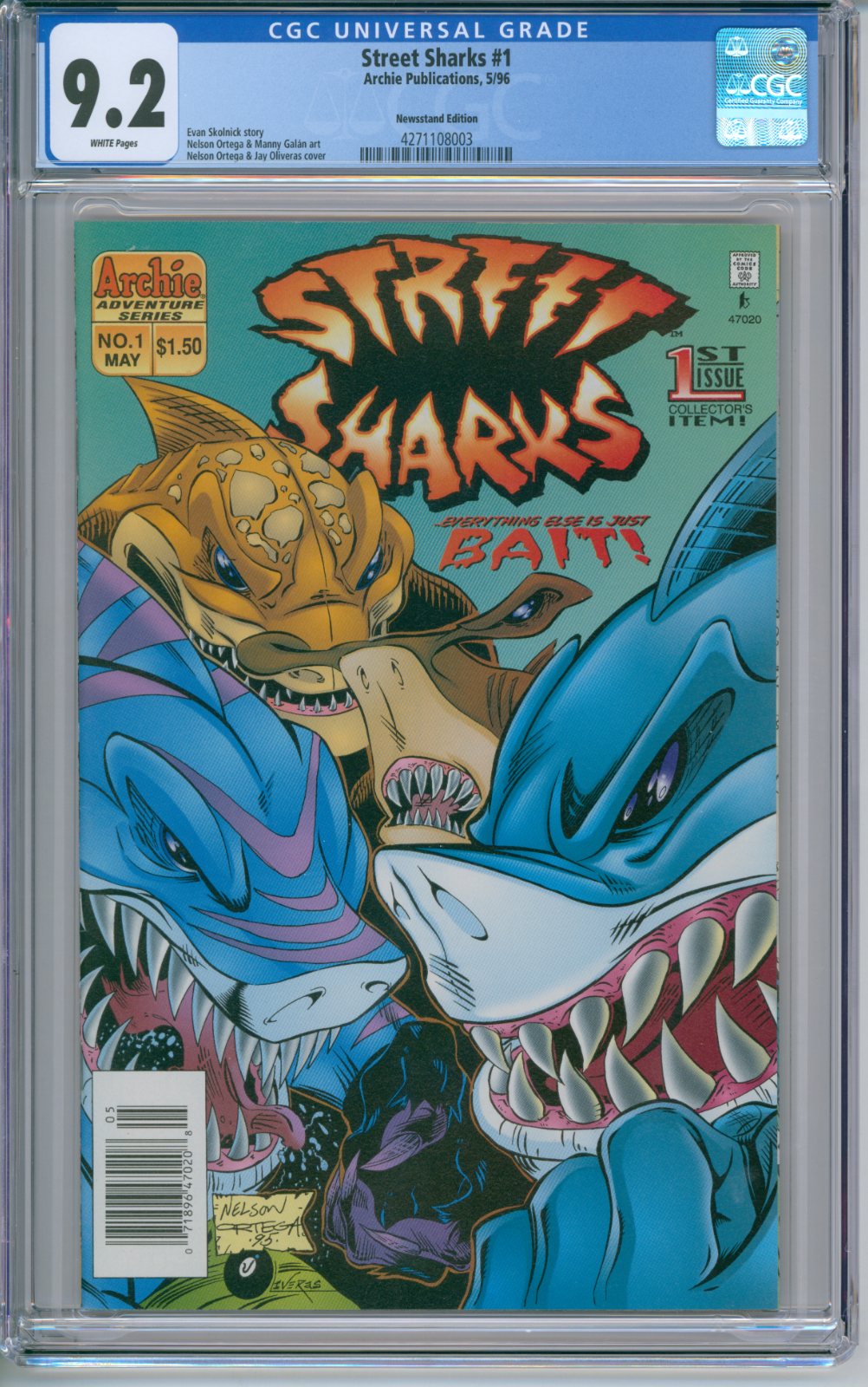 Street Sharks #1 CGC 9.2 | eBay