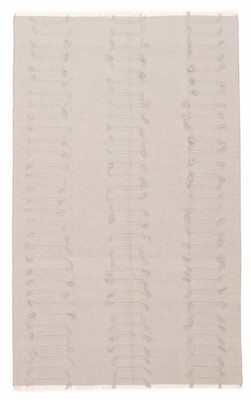 Vintage Hand Woven Flat Weave Carpet 5'0'' x 8'0'' Traditional Wool Kilim Rug