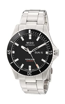 Pre-owned Mido Watch Men Black Ocean Star 200 Automatic  Caliber 80 (base Eta C07.6...