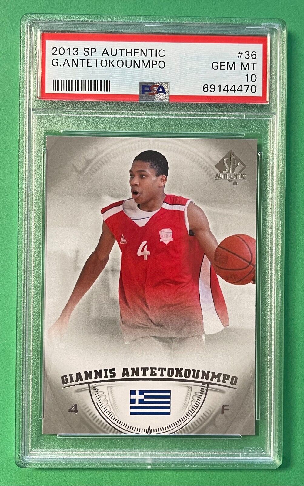 2013-14 UPPER DECK SP AUTHENTIC GIANNIS ANTETOKOUNMPO #36 2013-14 UPPER DECK SP AUTHENTIC GIANNIS ANTETOKOUNMPO #36