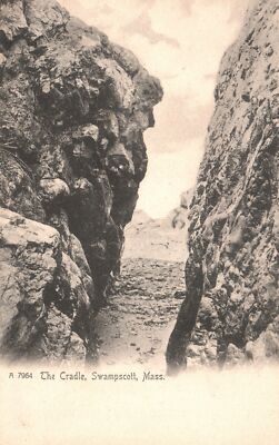 Vintage Postcard The Cradle Blackwell Cliff Swampscott Massachusetts Rotograph