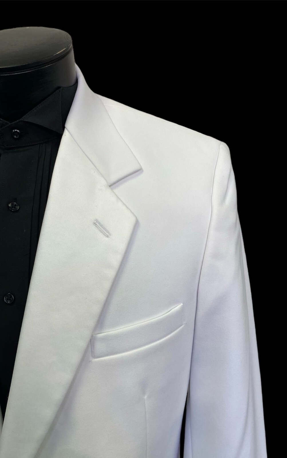 Men's After Six White Tuxedo Jacket Wedding- Prom Mason Cruise Modern Slim Fit