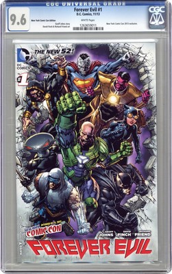 Forever Evil #1 Finch NYCC Variant CGC 9.6 2013 1263659011