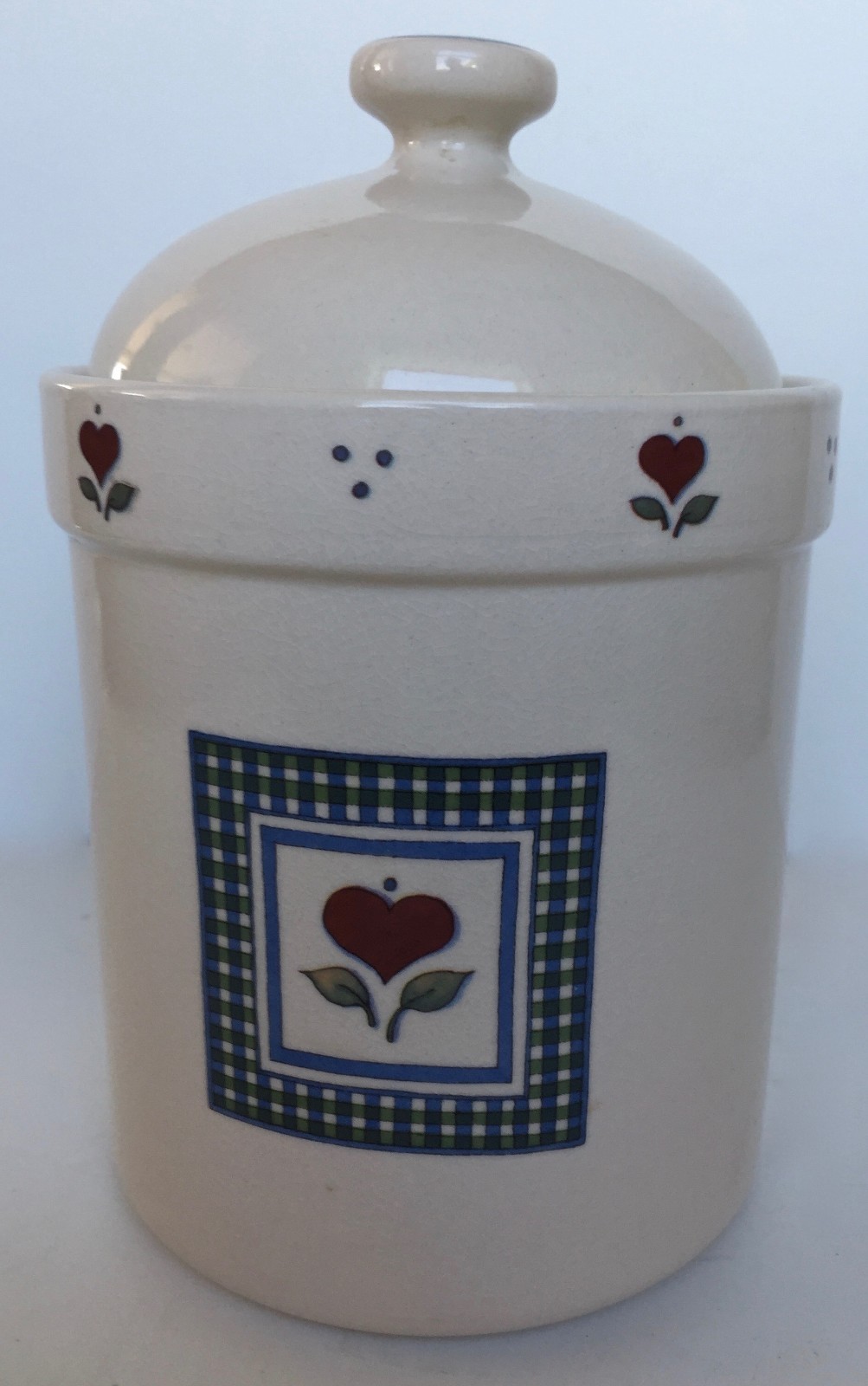 Susan Winget Canister Heart Songs A Loving Heart Is The Truest Wisdom VTG 8.5