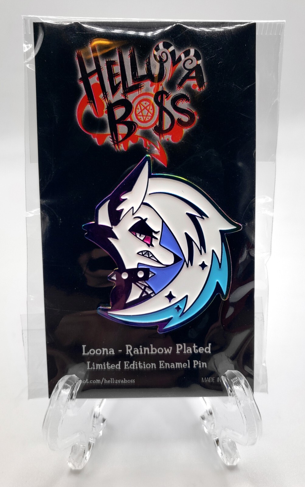 Helluva Boss Loona限定版ジャンボエナメルピン Helluva Boss Loona限定版ジャンボエナメルピン