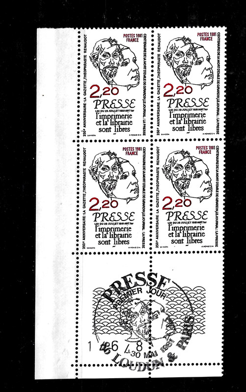 Bloc De Quatre NÂ° 2143 ( NumÃ©RotÃ©  14648)(Tampon Ier Jour Presse )   Neuf**