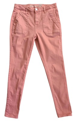 7Seven Jeans Size 8 Designer Womens Coral Ultra High Rise Skinny Ankle Cute New