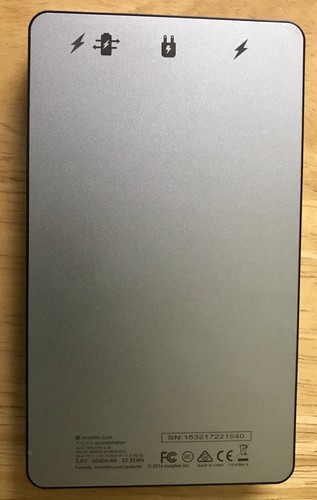 Mophie 6,000mAh External Battery Powerstation, Pre-owned, Free Shipping!