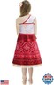OFIHIDO Princess Costume for Girls Ocean Adventure,Princess Dress Up for Kids,Halloween Costume Birthday Gifts (4-5Years) Red