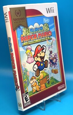 Super Paper Mario Wii (Nintendo Wii, 2007) GOLD Label Selects BRAND NEW SEALED
