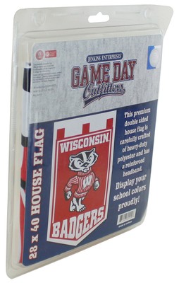 Вертикальный флаг NCAA Wisconsin Badgers размером 28 x 40 дюймов