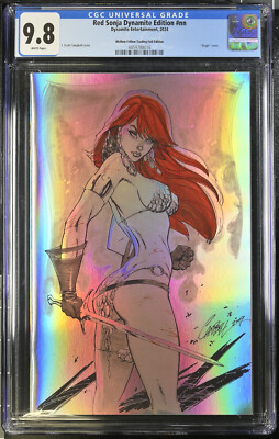 Red Sonja Dynamite Edition #1 J Scott Campbell Virgin Foil Variant CGC 9.8