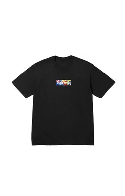 Supreme X Slawn Black Black Box Logo Size L