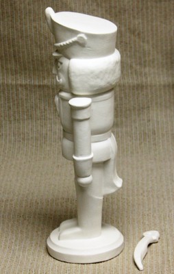 Ceramic Bisque Soldier Nutcracker with Sword Gare 961 U-Paint Ready To Paint
