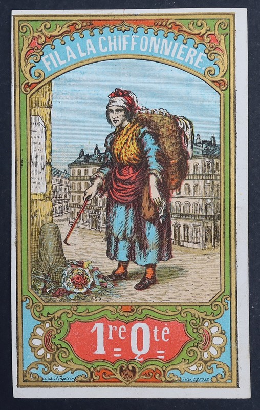 Ancienne Ã©Tiquette  Fil A La Chiffonniere 1re QtÃ© Thread Label 21