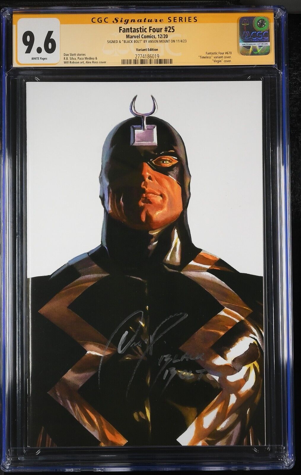 Fantastic Four #25 BLACK BOLT TIMELESS VARIANT CGC SS 9.6 Fantastic Four #25 BLACK BOLT TIMELESS VARIANT CGC SS 9.6