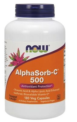 Now Foods AlphaSorb-C 500 180 растительных капсул
