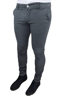 PANTALONI UOMO BATTISTINI JEANS SARTORIALE GRIGIO SLIM FIT ADERENTI CASUAL