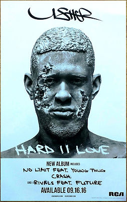 USHER Hard II Love Ltd Ed New RARE Tour Poster +BONUS R&B Hip-Hop Rap Poster! 