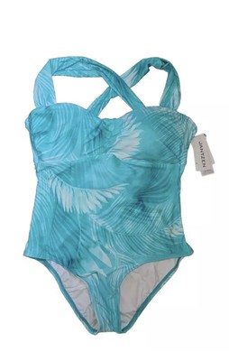 Jantzen Ideal Teal One Piece Swimsuit 12