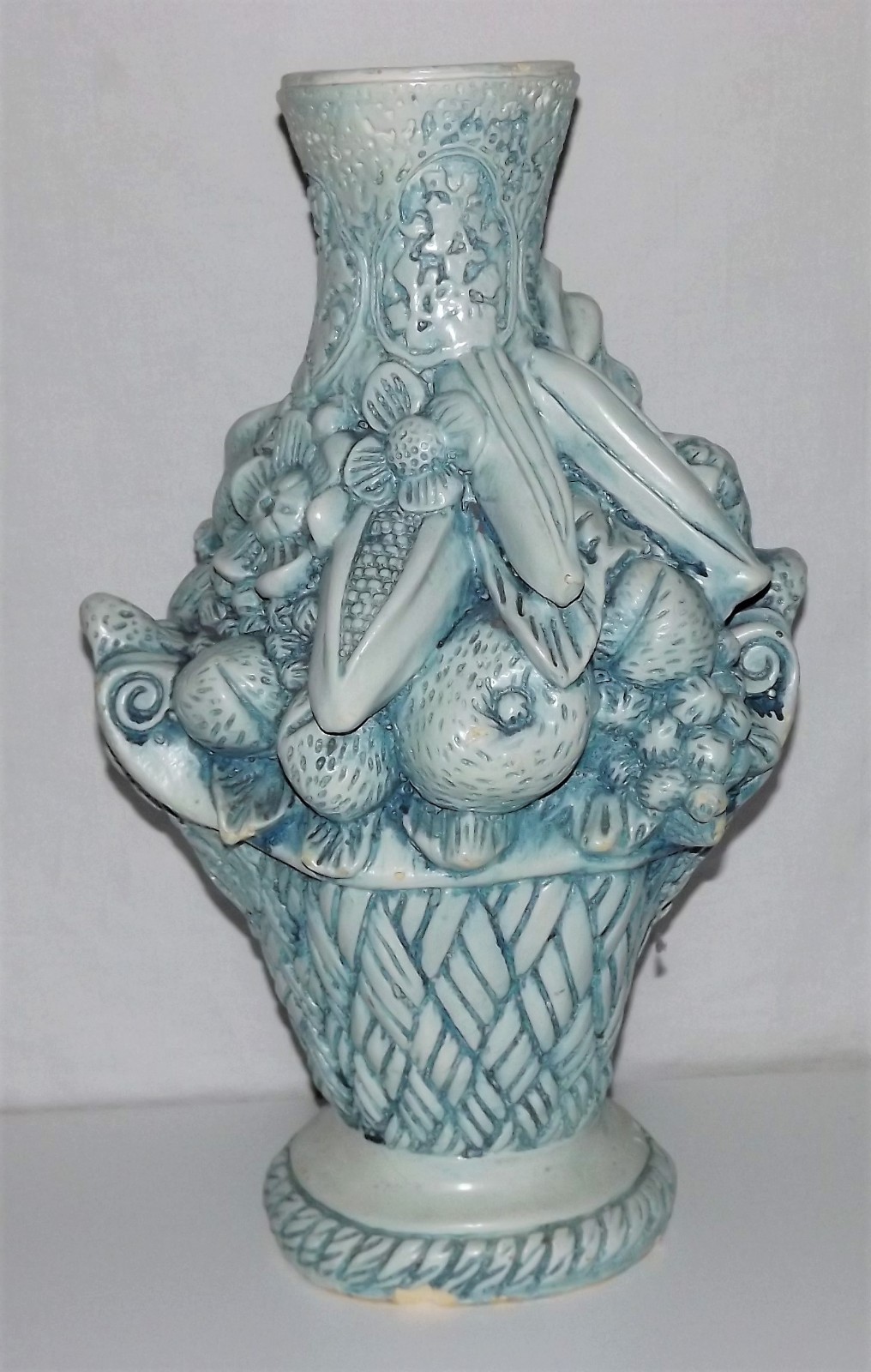 Antique Art Deco SUPERB CHALKWARE PLASTER PAINTED 20