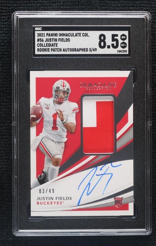 2021 Panini Immaculate Collection Collegiate Justin Fields #56