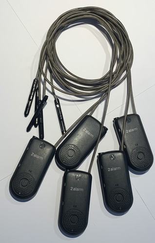 セキュリティ Parzival Lot of 5 Alpha Security 2 Alarm Coaxial CableLok 48” Lanyard