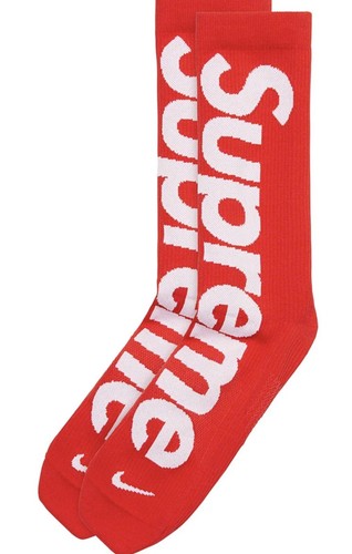 Supreme Nike Lightweight Crew Socks Red Size 2 NEW Size 6-7.5