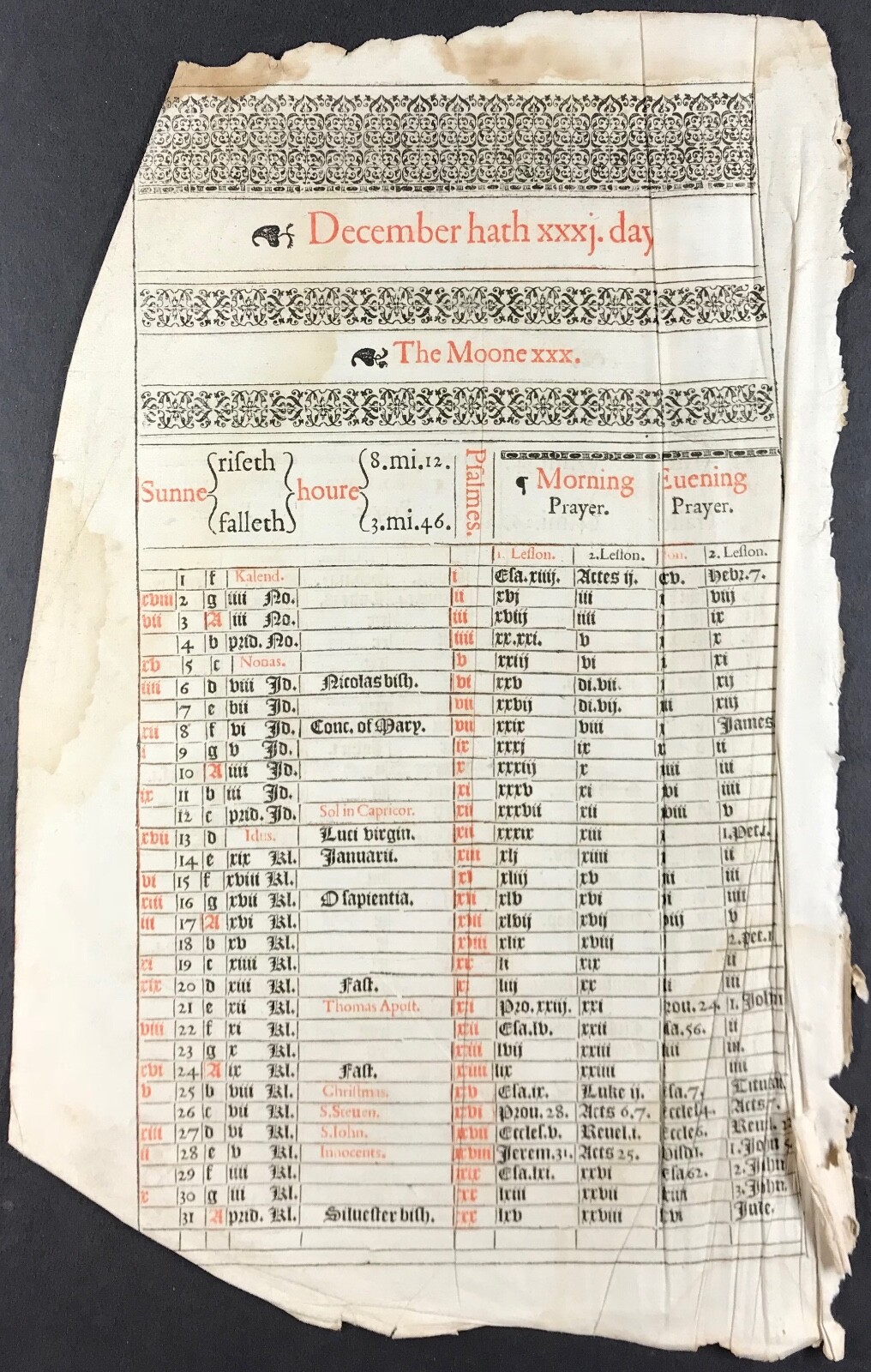 Elements Of The 1611 King James Bible Leaf Chaching The Kalender C6 Ebg