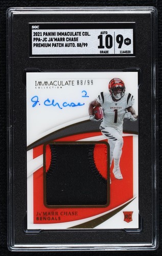 2021 Panini Immaculate Collection Ja'Marr Chase #PPA-JC