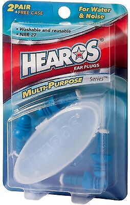 Hearos Multi-Purpose Reusable Silicone Ear Plugs Includes Fr