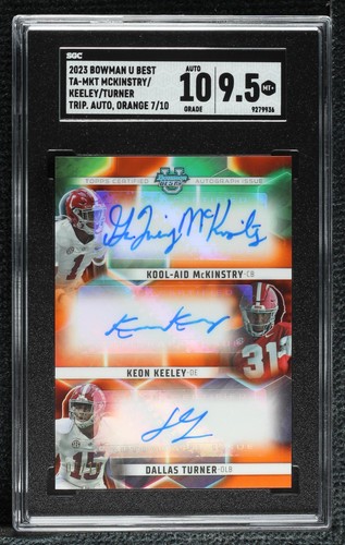 2023 Bowman's Best University Dallas Turner Keon Keeley Kool-Aid Mckinstry #TA-MKT