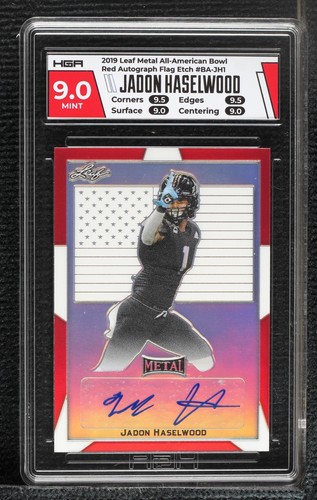 2019 Leaf Metal U.S. Army All-American Bowl Jadon Haselwood #BA-JH1
