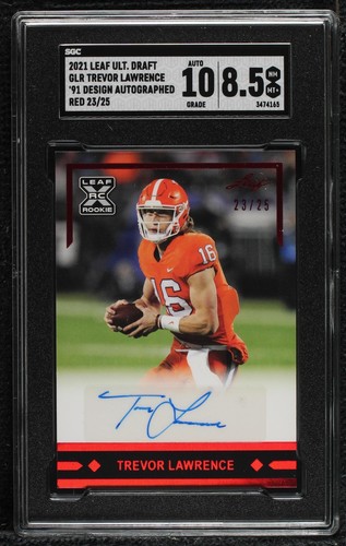 2021 Leaf Ultimate Draft Trevor Lawrence #GLR-TL1