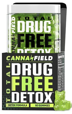 Canna Field Total Drug Free Daily Detox Formula Body Cleanse (60 Gummies)