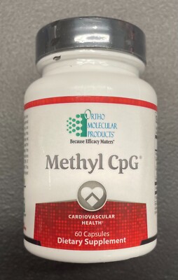 Ortho Molecular Methyl CpG 60ct Cardiovascular Health Exp 10/25 Sealed Free Ship