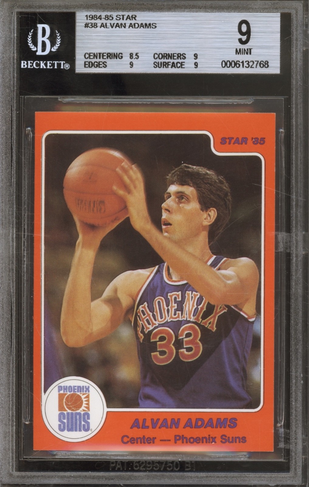 1984 Star Basketball #38 Alvan Adams Mint BGS 9