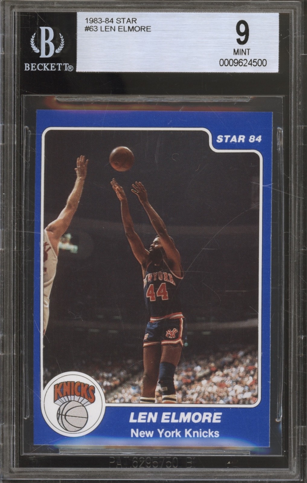 1983 Star Basketball #63 Len Elmore Mint BGS 9